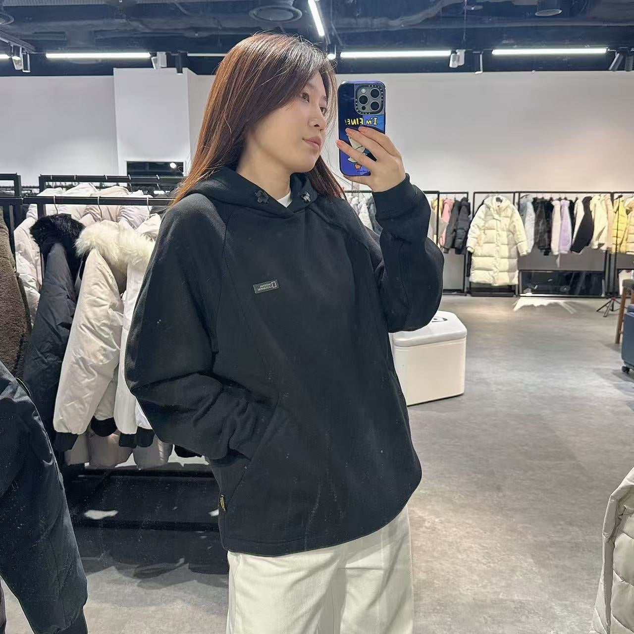 韓國 National Geographic Calf Small Logo Hoodie【NG170】