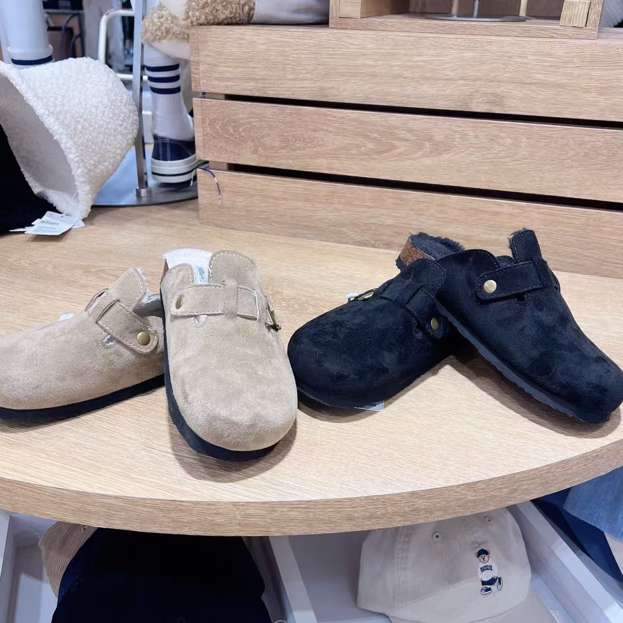 韓國 SPAO Shearling Suede Clogs【SP264】
