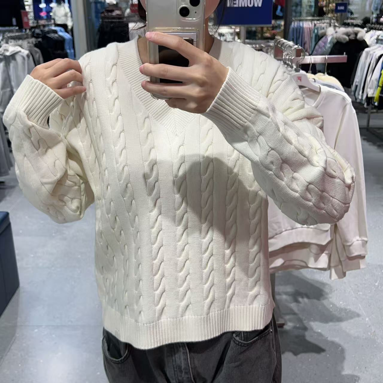 韓國 FILA CASA FILA V-neck Knit【FA055】