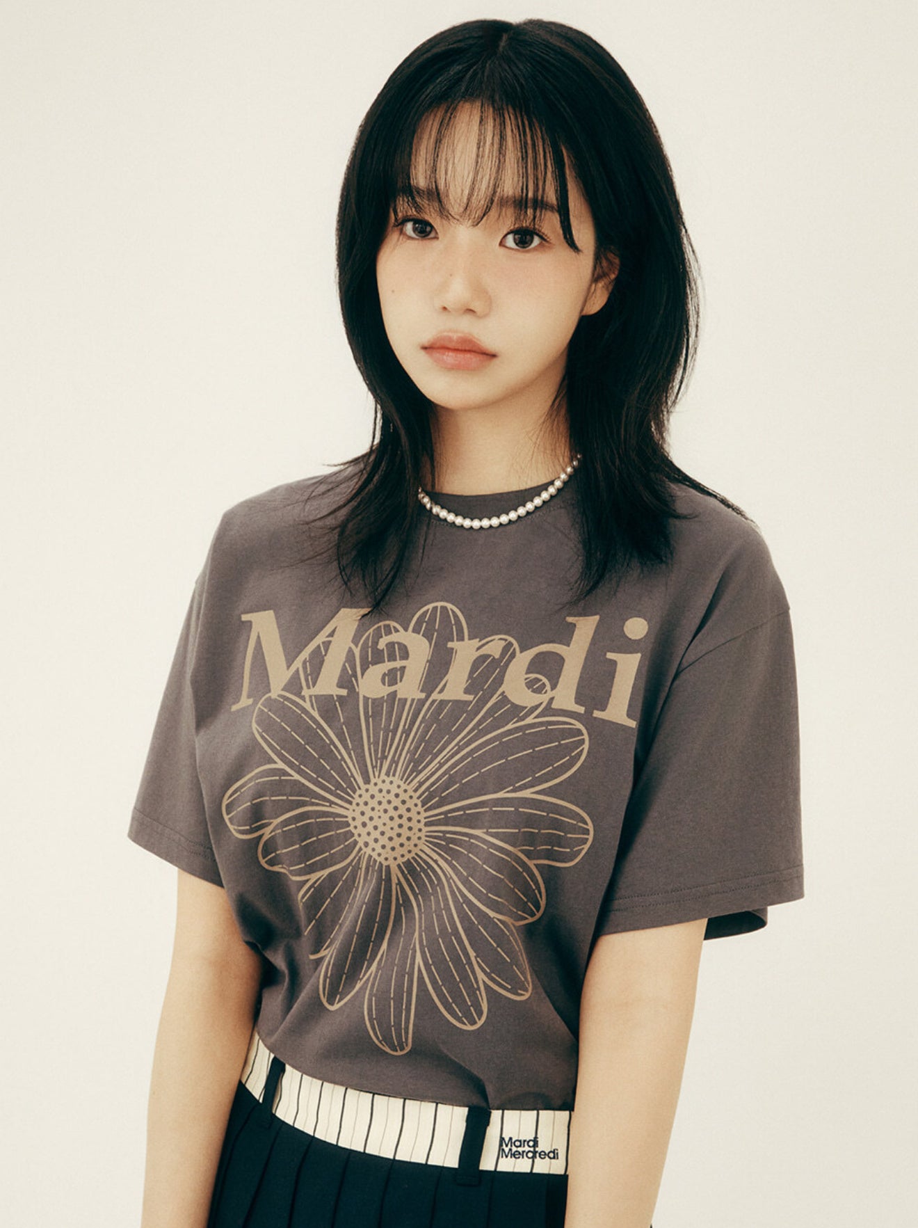 韓國 Mardi Mercredi TSHIRT FLOWERMARDI【MM039】