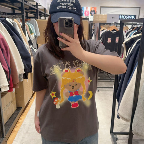 韓國 Ambler Public HERO of Spring Embroidered T-shirt【AR071】 - Image