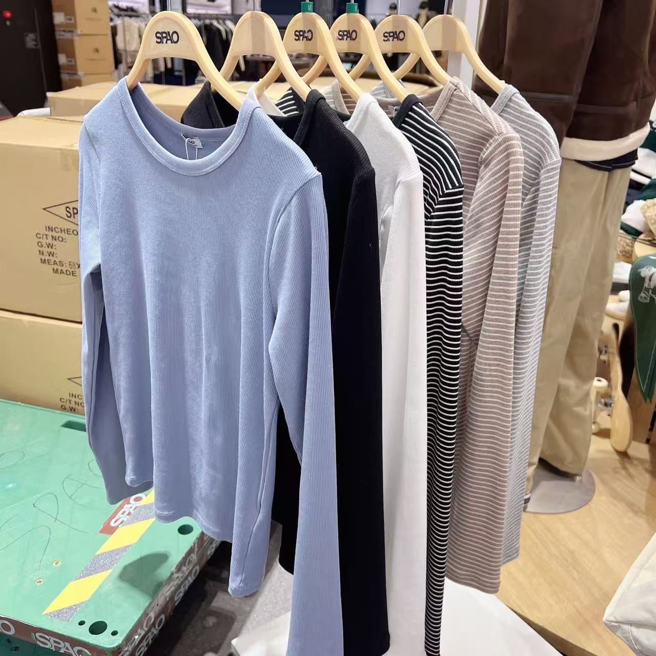 韓國 SPAO Long Sleeve Tee【SP315】