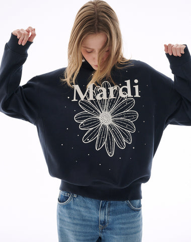 韓國 Mardi Mercredi SWEATSHIRT FLOWERMARDI STONE EMBELLISHED【MM004】 - STT Mall HK 靚太網購