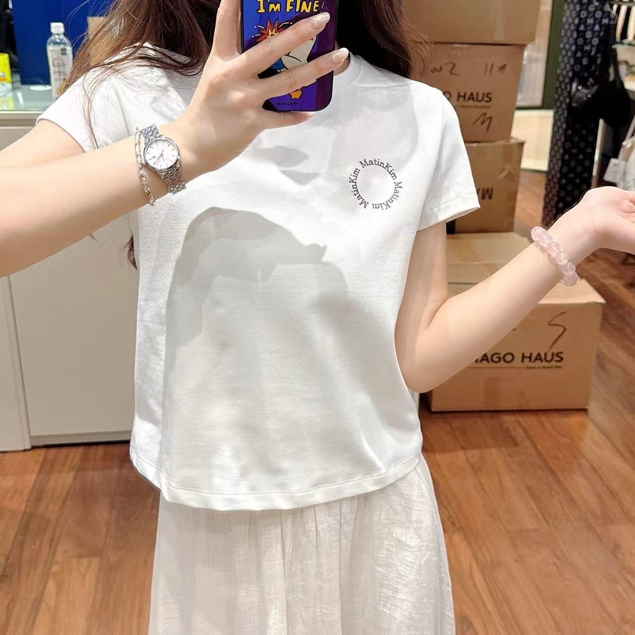 韓國 MK Crop T-Shirt【MK008】