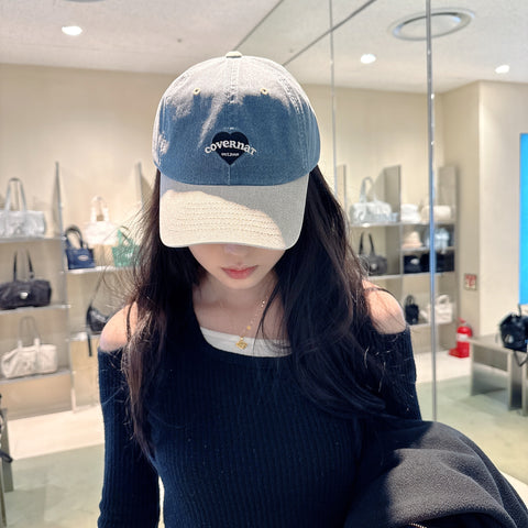 韓國 Covernat Cloverheart Cooper Logo Heart Ball Cap【CO101】 - STT Mall HK 靚太網購