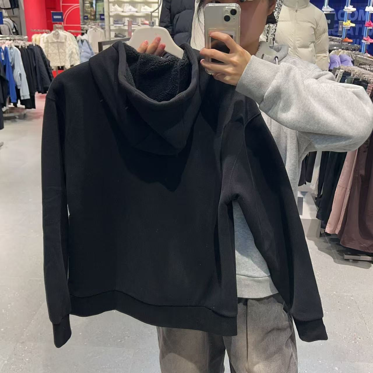 韓國 FILA Fleece-Lined Hooded Zip-up【FA039】