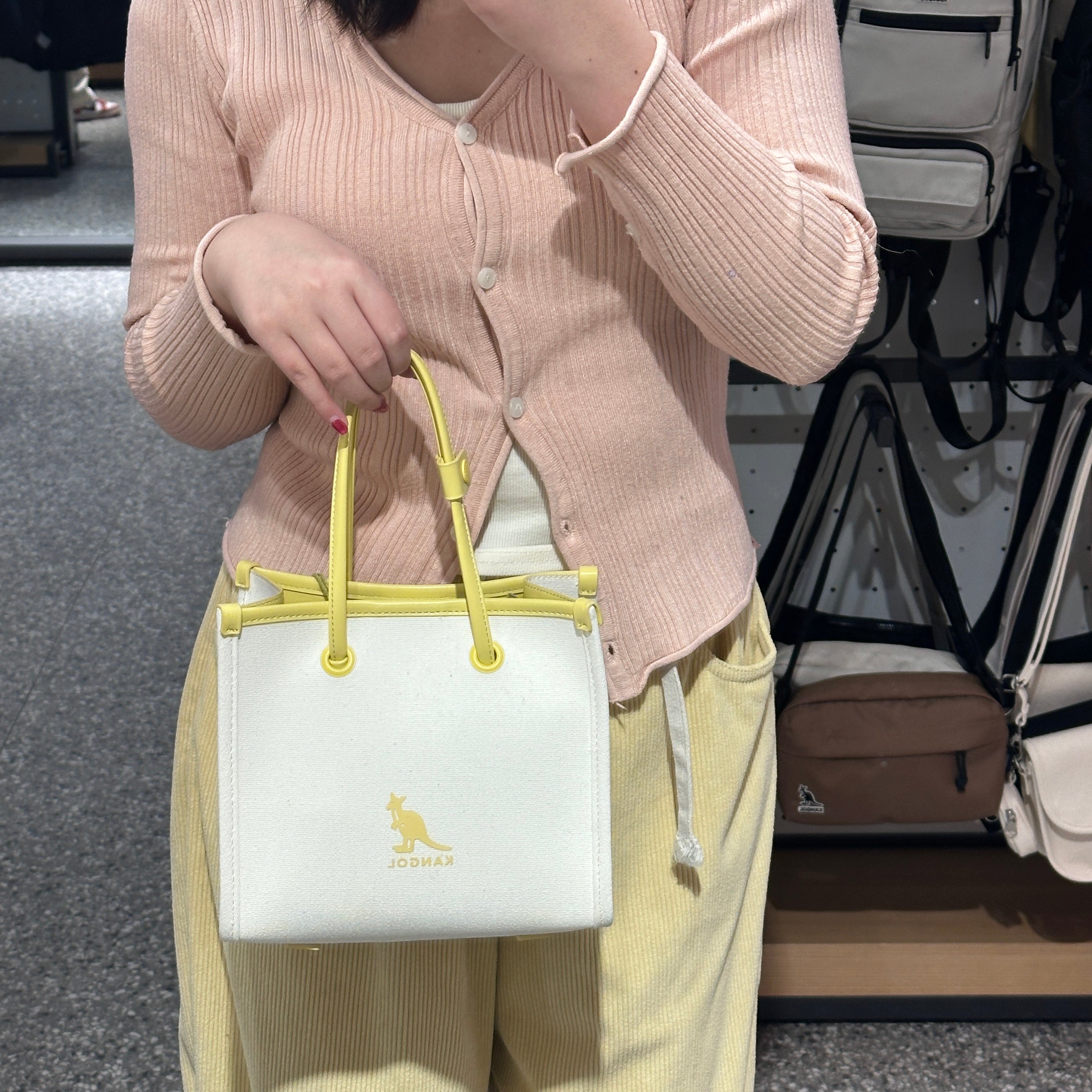 韓國 KANGOL Duo Canvas Tote Bag【KL015】 - STT Mall HK 靚太網購