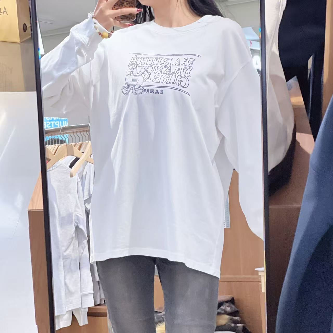 韓國 Marithe Francois Girbaud Mini Doodle Bear Long Sleeve【MF625】