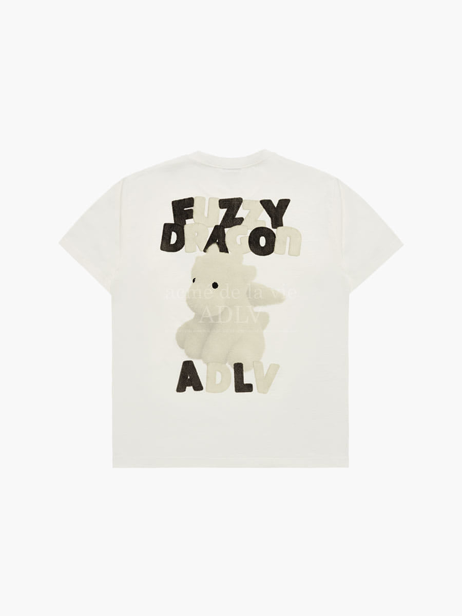 韓國 ADLV FUZZY FONT DRAGON SHORT SLEEVE T-SHIRT【AD005】
