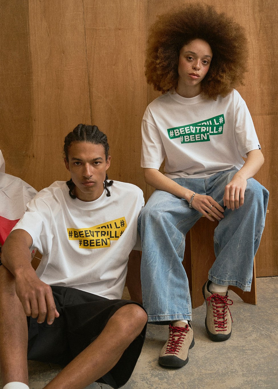 韓國 Beentrill Signature Taping T-Shirt【BL023】