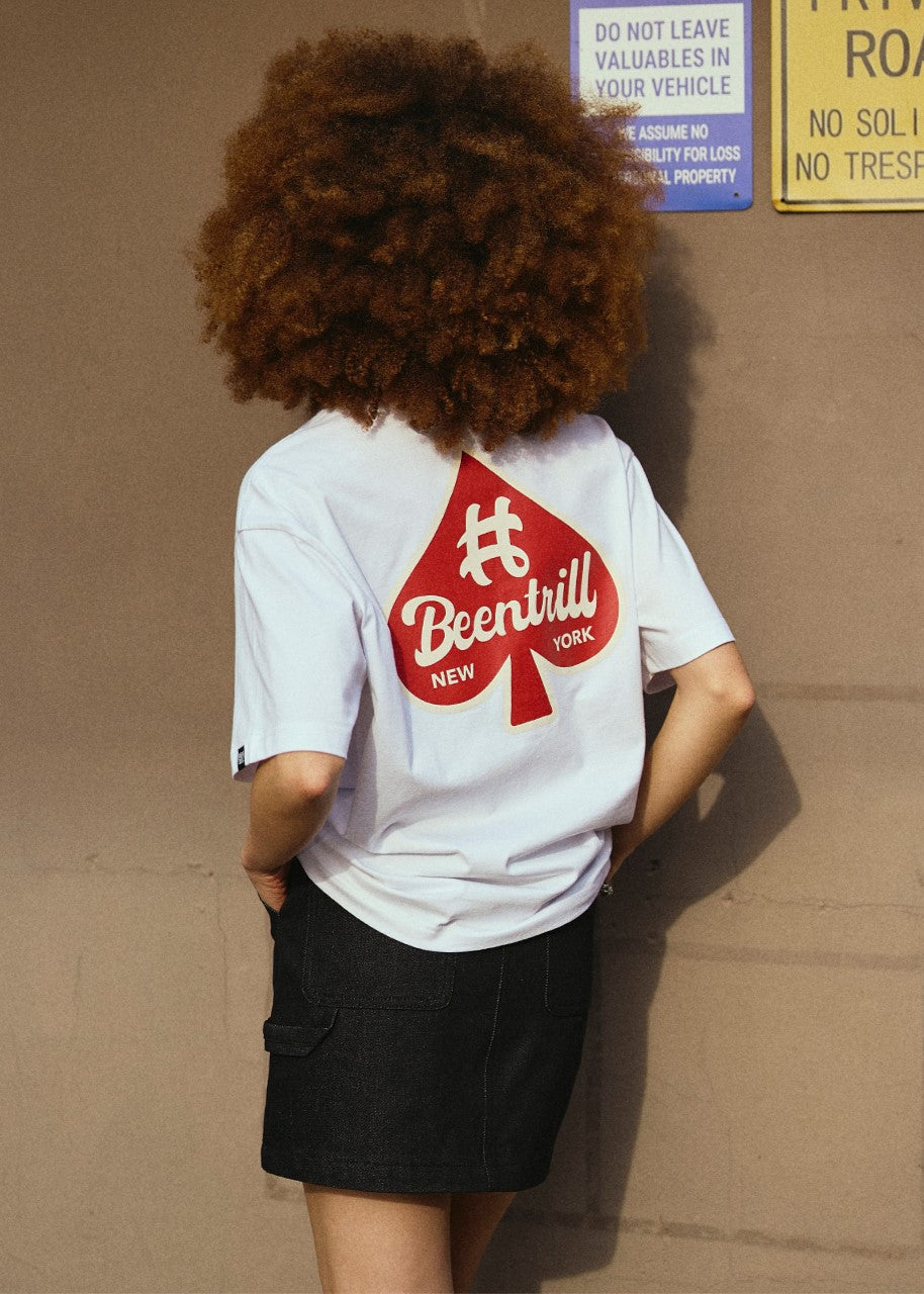 韓國 Beentrill Spade Hashtag T-Shirt【BL029】