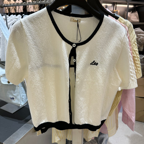 韓國 Lee Cable Crop Cardigan【LE026】