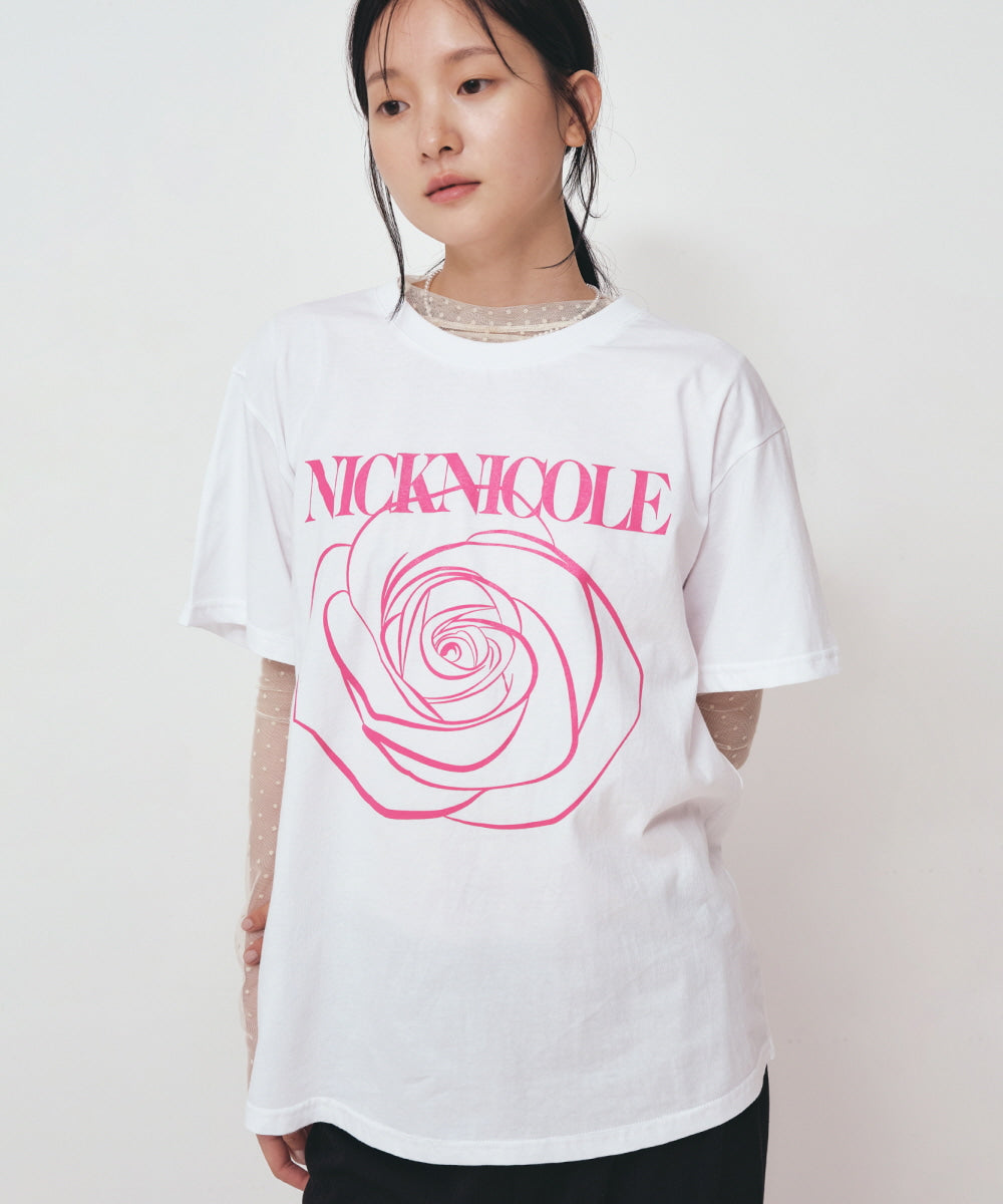 韓國 Nick Nicole Big Rose Sleeve Top【NK029】