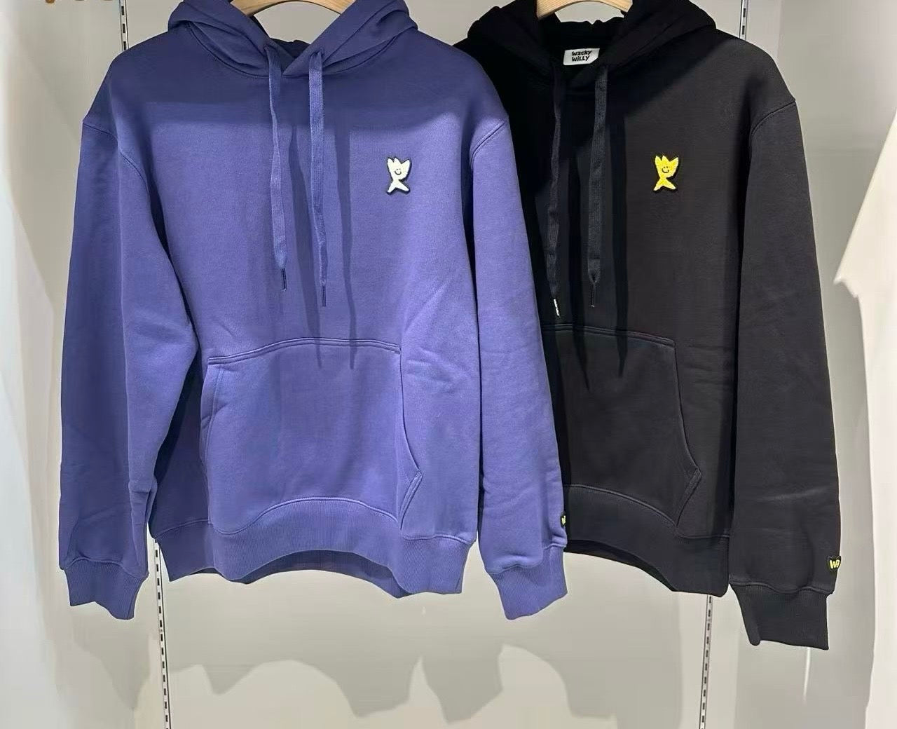 韓國 Wacky Willy Fleece Kiki Logo Hooded Sweatshirt【WW092】