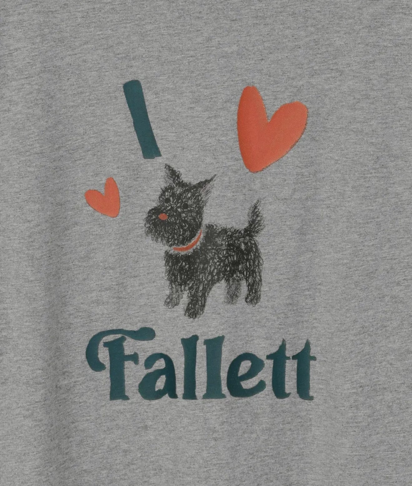 韓國 Fallett Puppy drawing overfit short sleeve T-shirt【FT001】