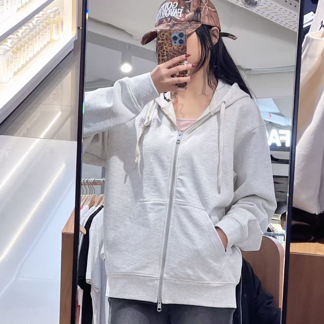 韓國 Marithe Francois Girbaud Classic Logo Hoodie Zipup【MF648】