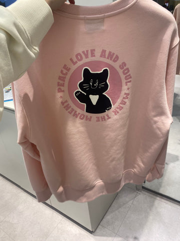 韓國 Markm Medallion Cat Sweatshirt【MA067】 - Image