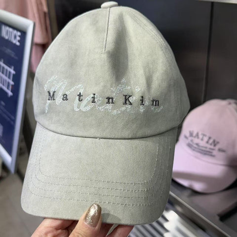 韓國 Matin Kim COTTON WASHED CRACK LOGO BALL CAP【MK031】 - Image