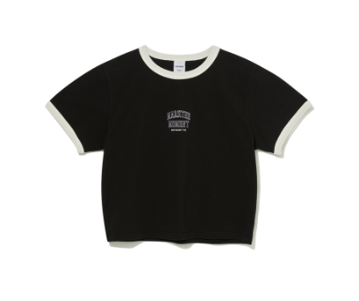 韓國 Markm SLOGAN CROP RINGER T-SHIRT【MA053】 - STT Mall HK 靚太網購