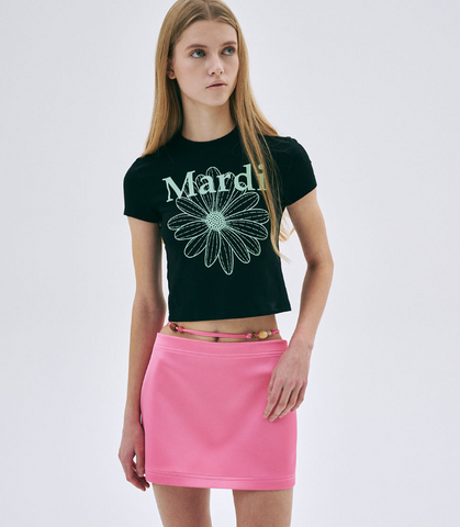 韓國 Mardi Mercredi CROPPED TSHIRT FLOWERMARDI【MM031】 - STT Mall HK 靚太網購