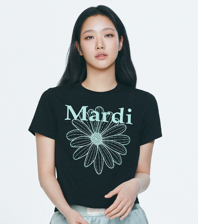 韓國 Mardi Mercredi SLIM TSHIRT FLOWERMARDI【MM033】 - STT Mall HK 靚太網購