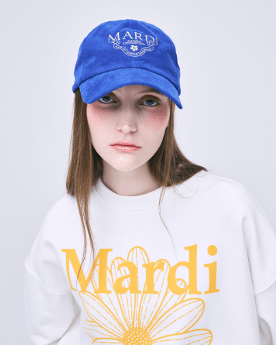 韓國 Mardi Mercredi CORDUROY CAP ALUMNI CLASSIQUE - STT Mall HK 靚太網購 -- Blue