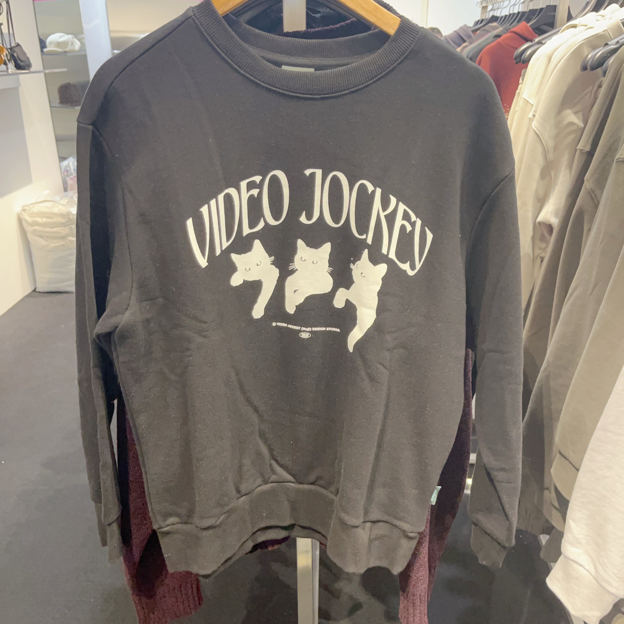 韓國 Video Jockey NYANG NYANG NYANG SWEAT SHIRTS【VJ001】 - STT Mall HK 靚太網購