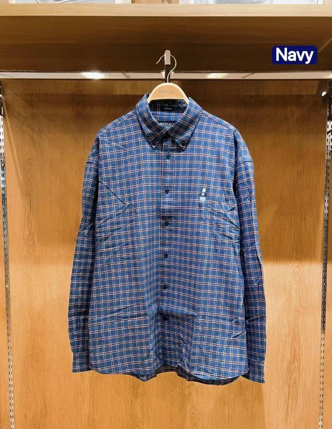 韓國 WhoAU Steve Vintage Check Shirts【WA188】