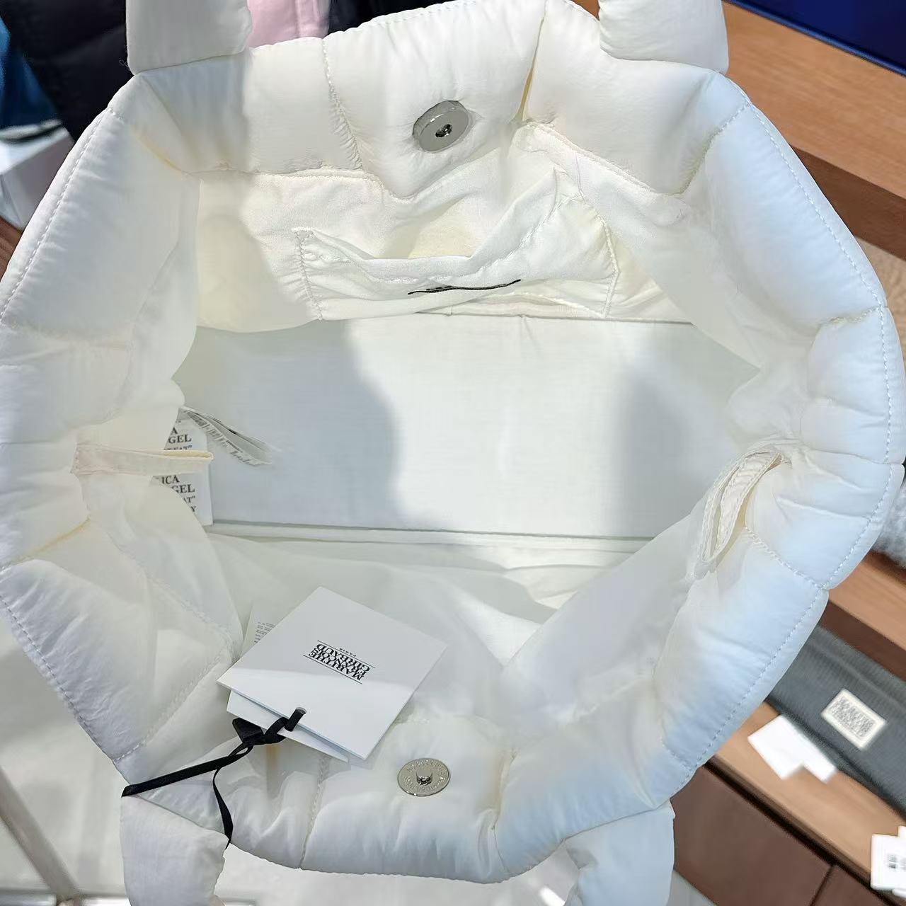 韓國 Marithe Francois Girbaud Classic Logo Padding Tote Bag【MF775】