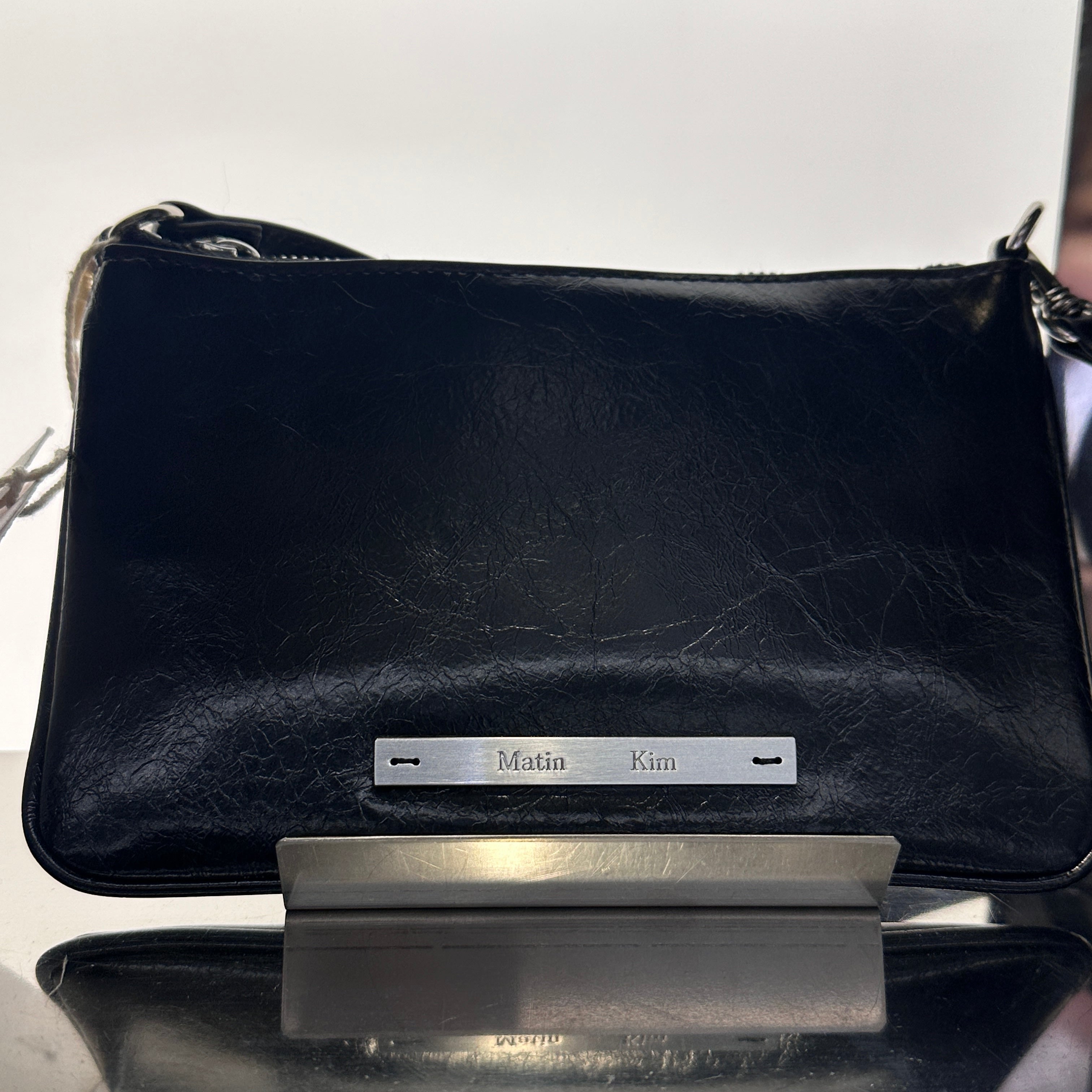 韓國 Matin Kim GLOSSY LEATHER MICRO BAG【MK018】