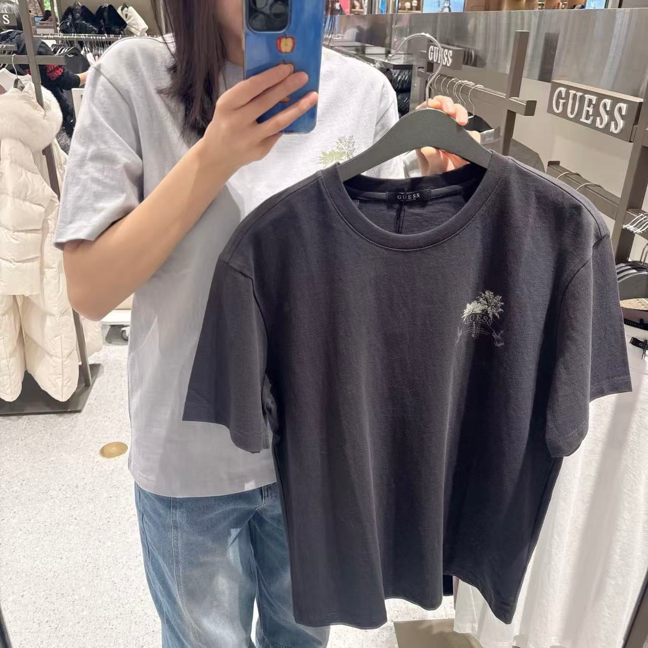 韓國 Guess Uni Tshirt【GU018】