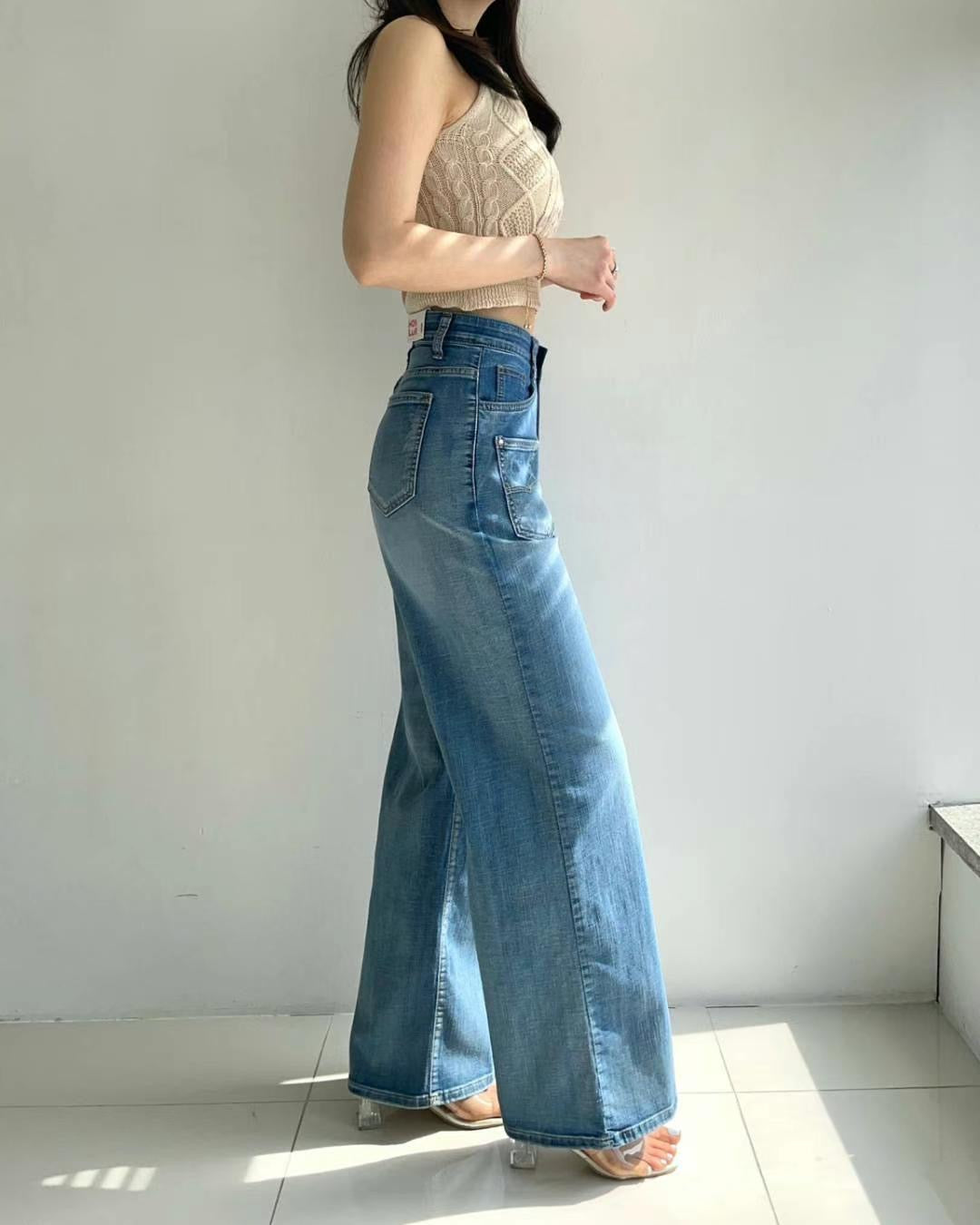 【現貨】韓國 HowLuk 牛仔褲 (夏季冰涼感)【H2067】