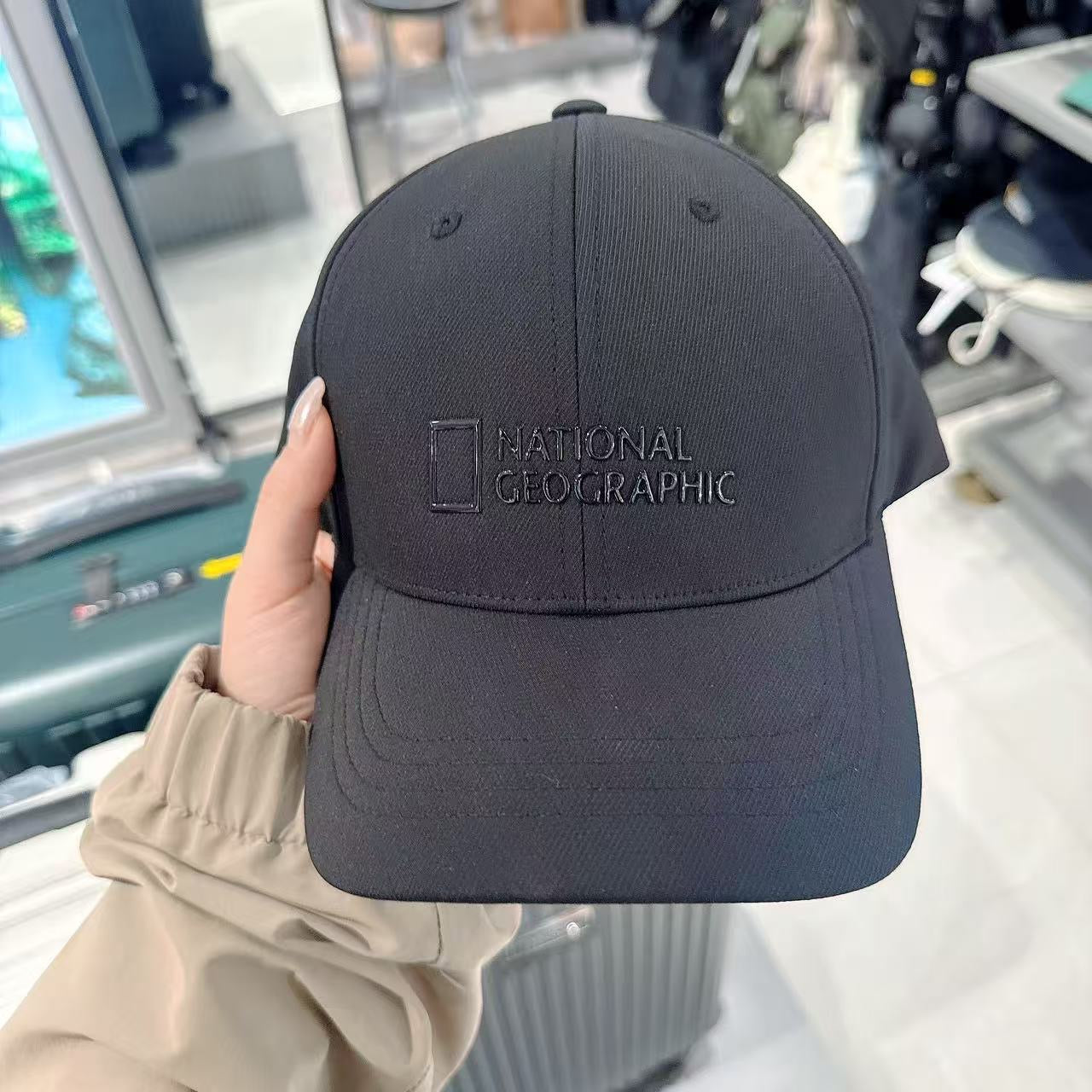 韓國 National Geographic High Frequency Logo Ball Cap【NG021】