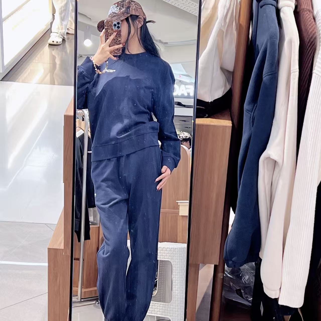 韓國 Marithe Francois Girbaud Regular Logo Sweat Set-Up【MF671】