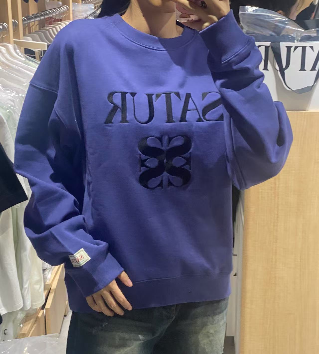 韓國 Satur (W) Classic Logo Sweatshirt【SR002】