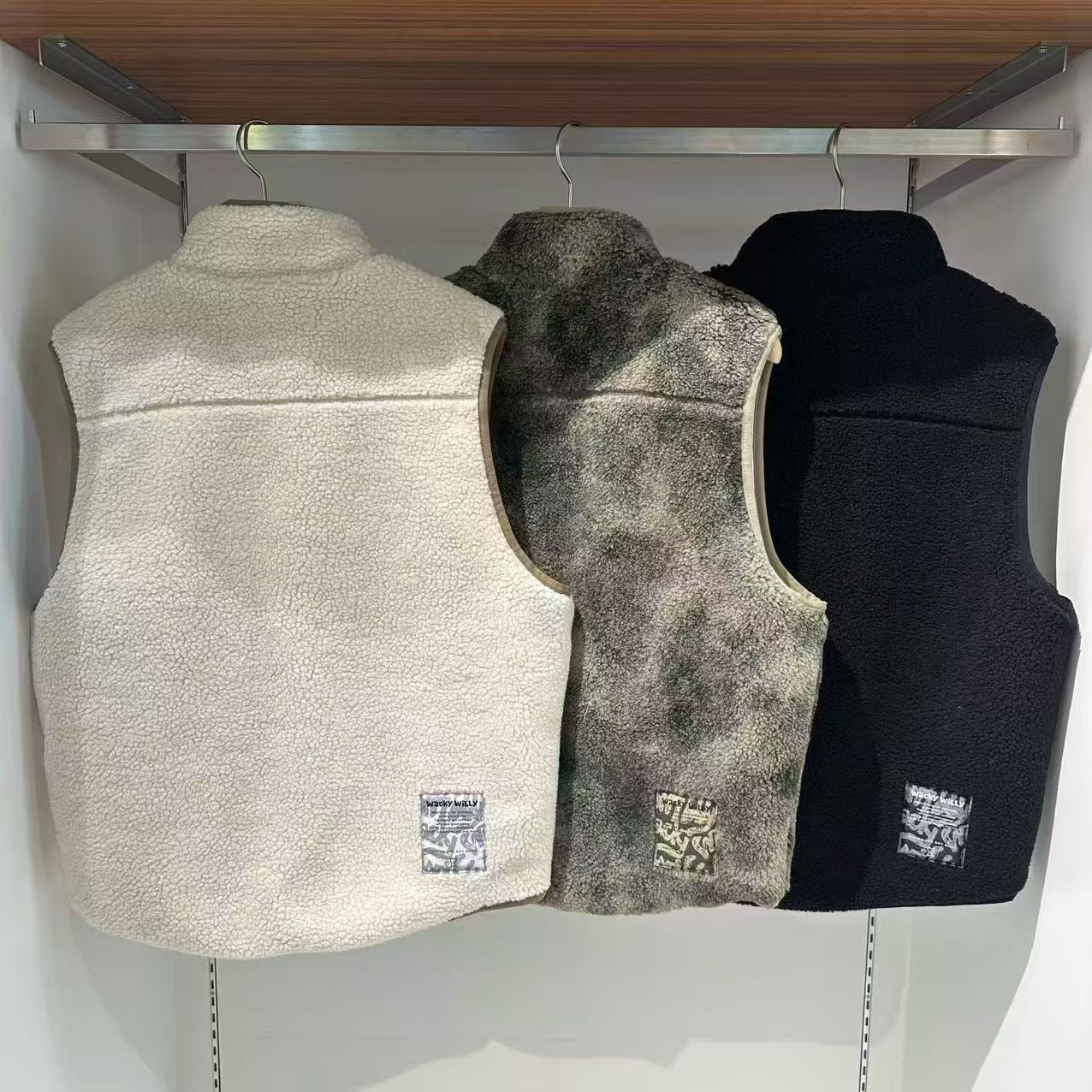 韓國 Wacky Willy Reversible Fleece Vest【WW098】