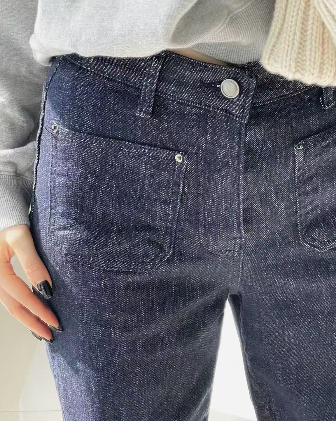 韓國 HowLuk 牛仔褲 刷薄毛  (冬季款)【H2556】