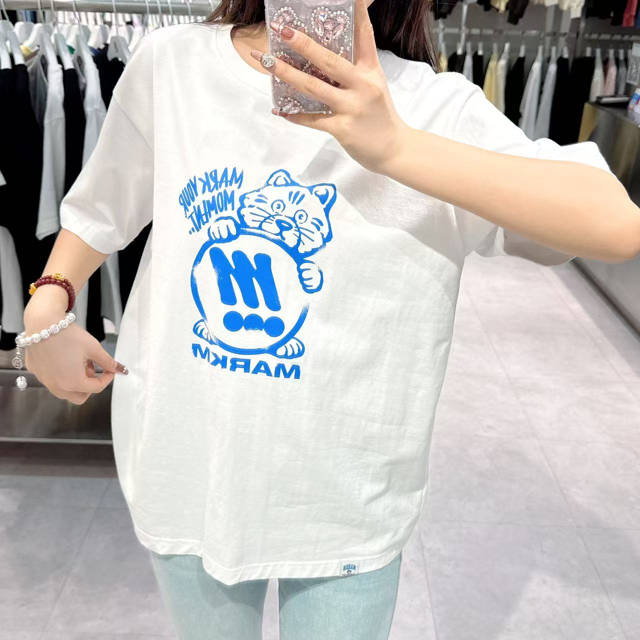 【現貨】韓國 Markm HEART CAT TSHIRT【MA086】
