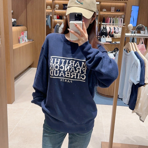 【現貨】韓國 Marithe Francois Girbaud Classic Logo Knit Pullover 【MF296】 - STT Mall HK 靚太網購