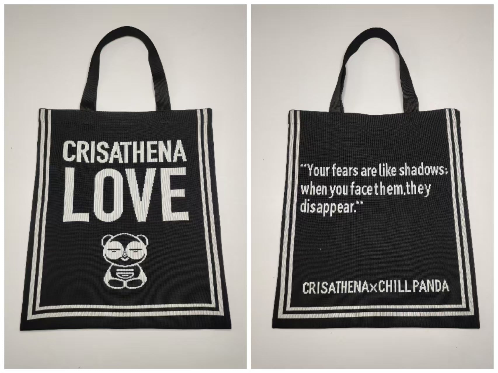 Crisathena Chill Panda Love Tote Bag【SM174】