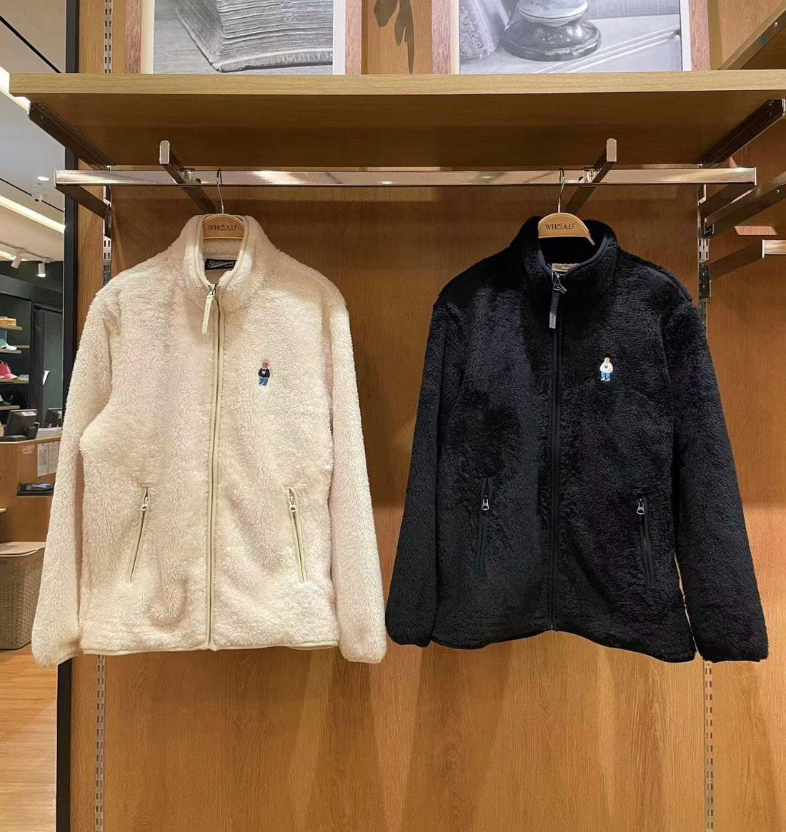 韓國 WhoAU Steve Fur Fleece Zip-Up【WA245】