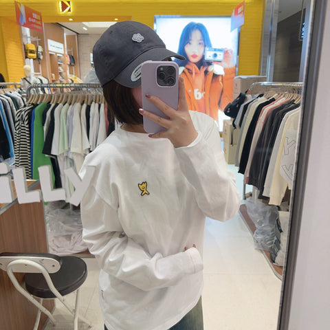 韓國 Wacky Willy Basic Typo Long Sleeve【WW119】
