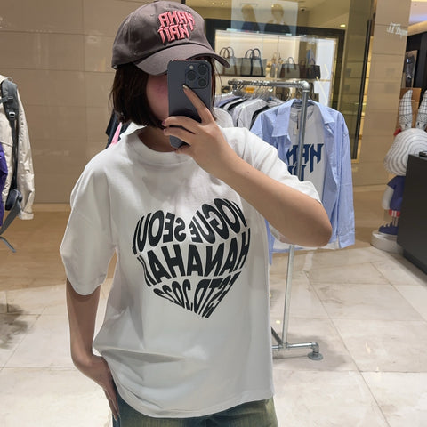 韓國 HANAHAII 心形vogue T-Shirt【HA088】