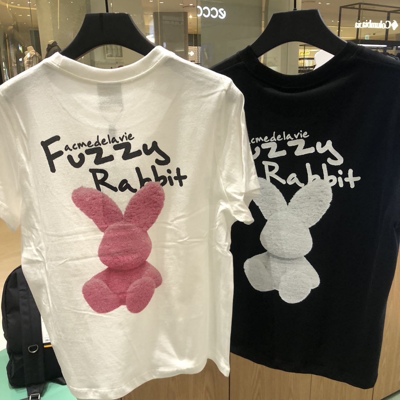 韓國 ADLV FUZZY RABBIT SHORT SLEEVE T-SHIRT【AD003】