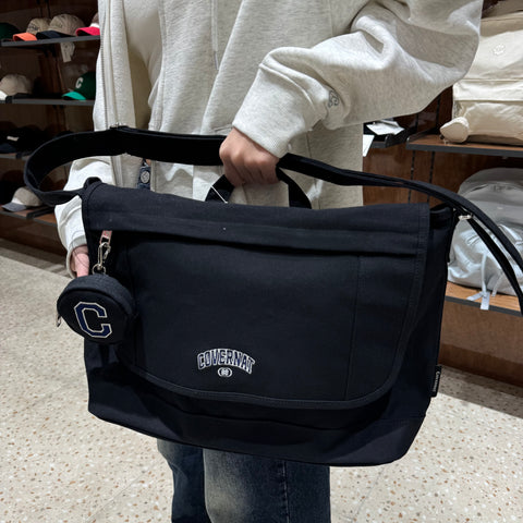 韓國 Covernat Canvas Serif Messenger Bag【CO065】 - STT Mall HK 靚太網購