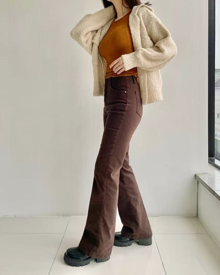 韓國 HowLuk 牛仔褲 刷薄毛 (冬季款)【H253_1】