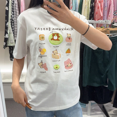 韓國 SPAO Rilakkuma Kuma's Free Time Short Sleeve T-Shirt【SP077】