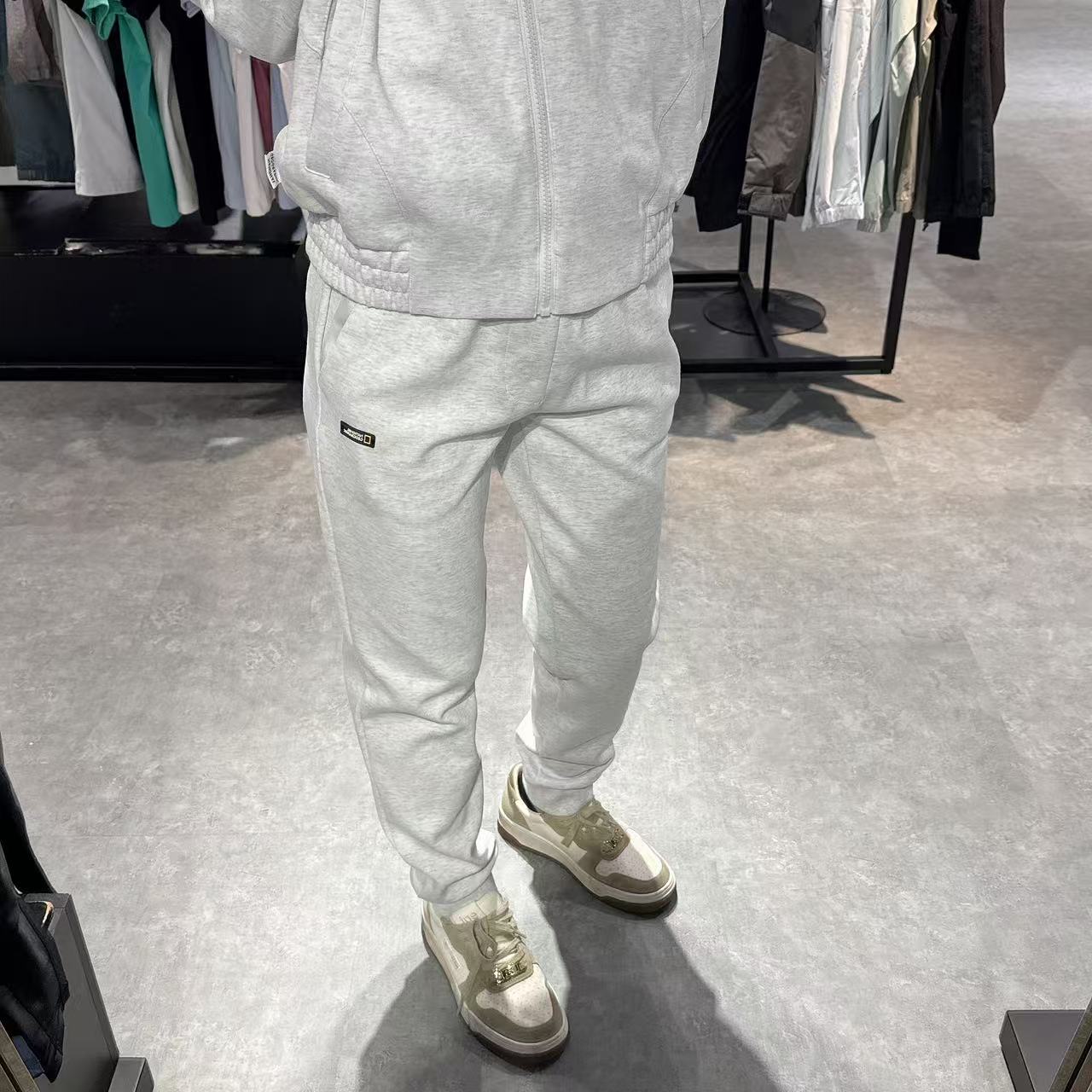 韓國 National Geographic Unisex BREVI Training Jogger Pants【NG670】