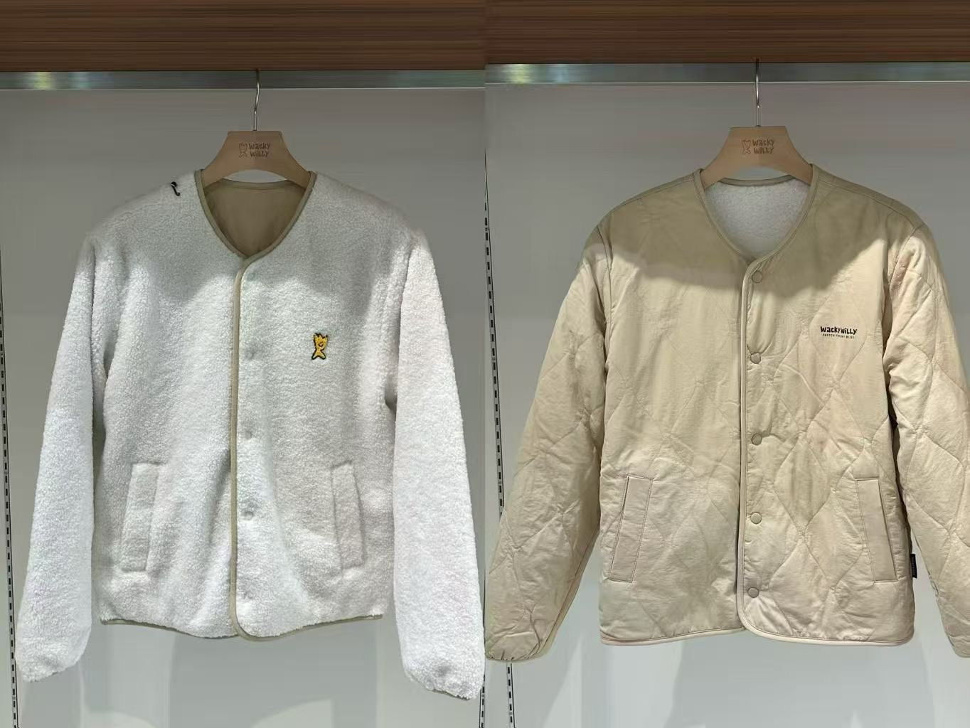 韓國 Wacky Willy Fleece Reversible Jacket【WW107】