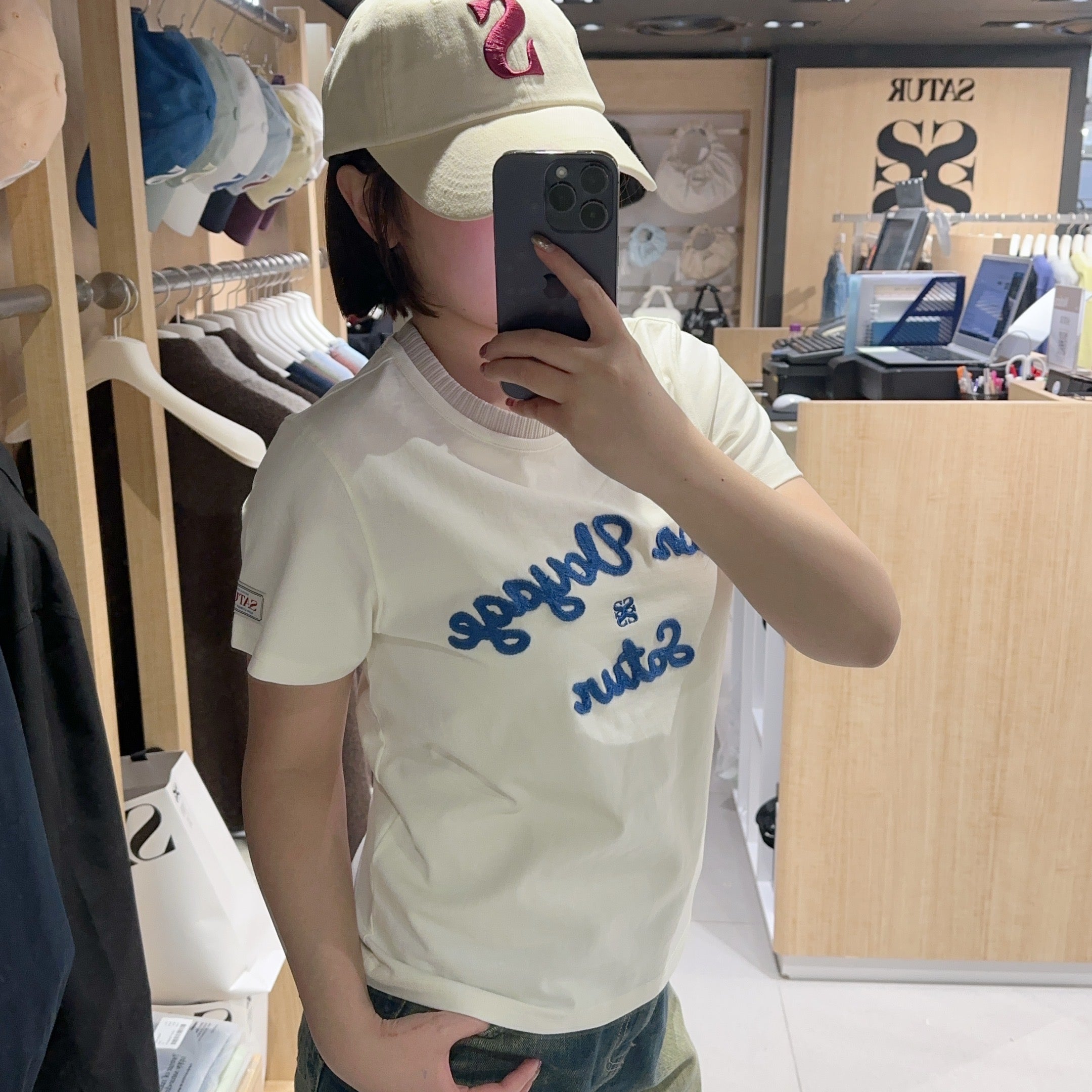 韓國 Satur (W) Satur Logo Voyage T-Shirt【SR008】